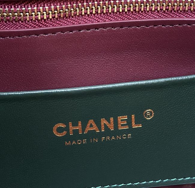 Chanel Small Shopping Bag AS6492 dark green Chanel Small Shopping Bag AS6492 dark green