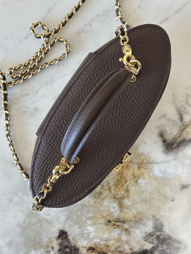 Chanel Vanity with Chain AP5574 dark brown