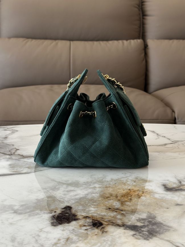 CHANEL 25 Mini Handbag Suede AS5631 dark blue CHANEL 25 Mini Handbag Suede AS5631 dark blue