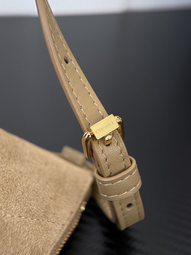 CHANEL Hobo Bag Suede AS5322 dark beige CHANEL Hobo Bag Suede AS5322 dark beige