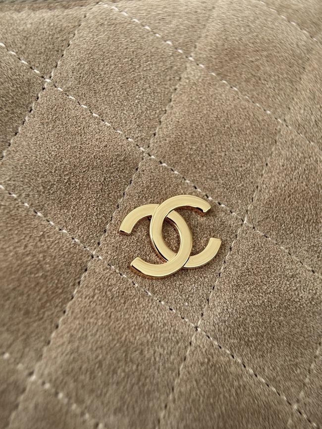 CHANEL Hobo Bag Suede AS5322 dark beige CHANEL Hobo Bag Suede AS5322 dark beige