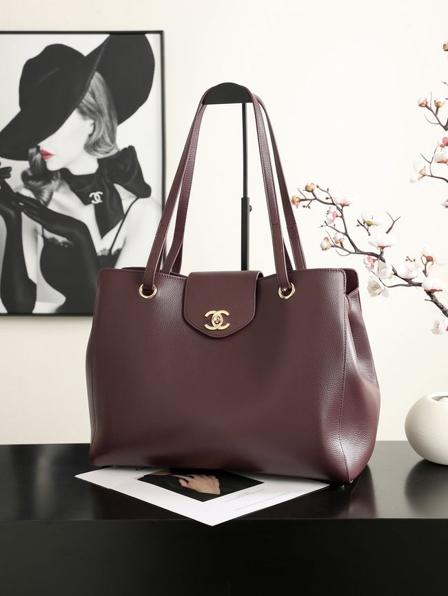 Chanel Shopping Bag AS6242 Burgundy