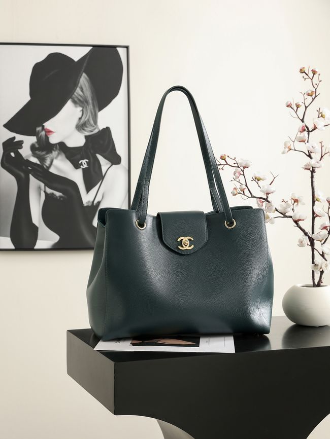 Chanel Shopping Bag AS6242 dark green