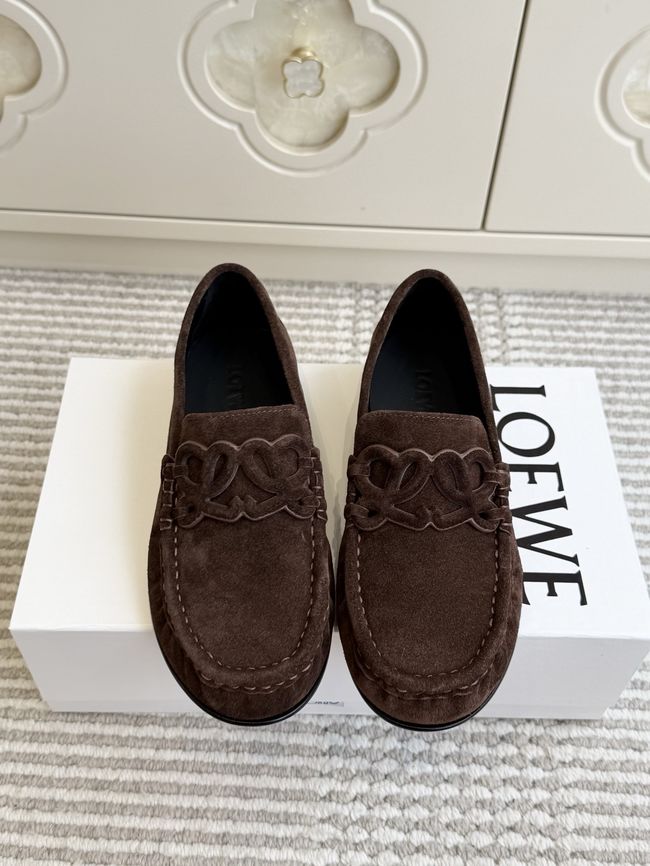 Loewe Suede cowhide Double L loafers VL290-3 Loewe Suede cowhide Double L loafers VL290-3